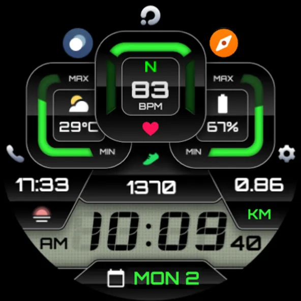PRADO X81 Digital Watch Face screenshot 13
