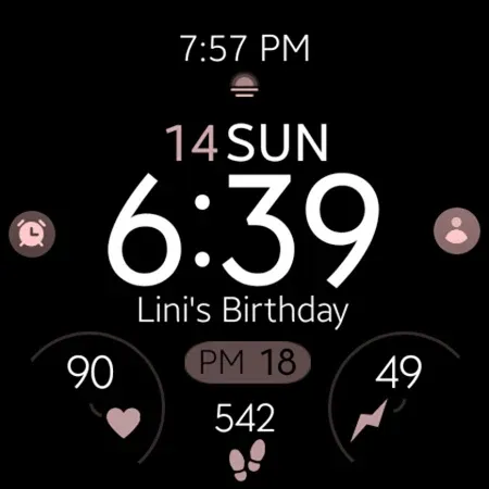 Battery 8 rose gold watch face screenshot 10