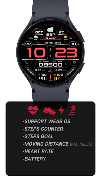 SamWatch Digital Neon 2 screenshot 2