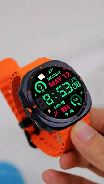 Big Bold Digital WearOS NTV584 screenshot 6