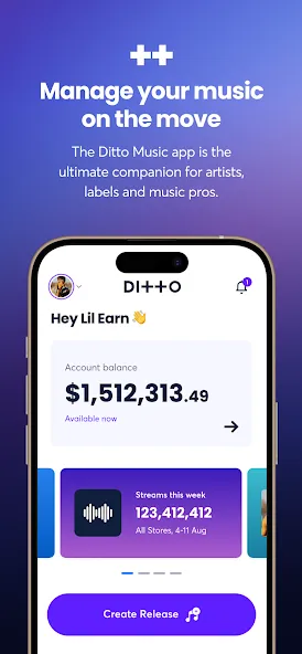 Ditto Music screenshot 1
