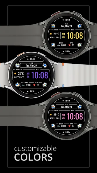 DADAM106: Weather Watch Face screenshot 3