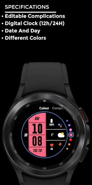 Night ver 07 - watch face screenshot 4