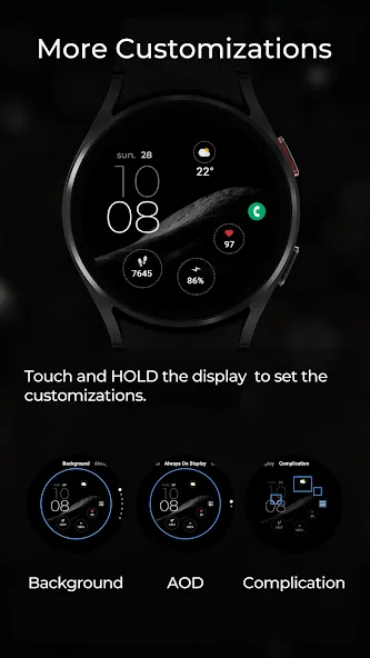 TVV Minimal 3 Watch Face screenshot 5