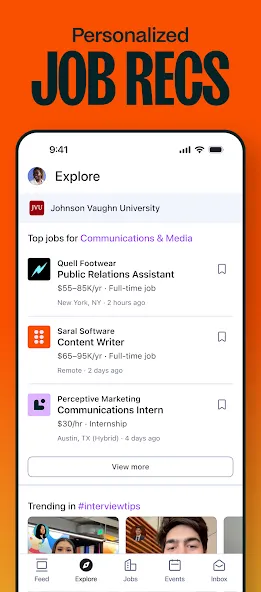 Handshake Jobs & New Careers screenshot 2