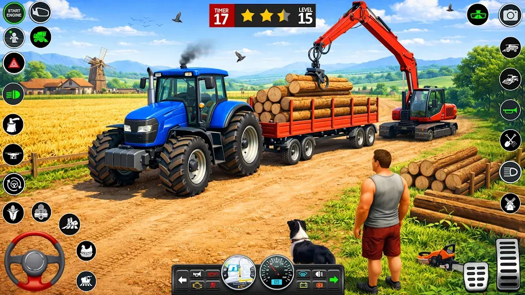 Tractor Farming Driving Sim screenshot 6