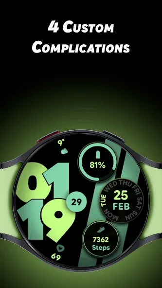 Sporty Pixel - Watch face screenshot 5