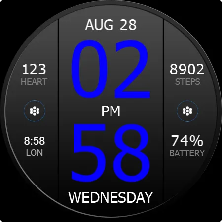 Key WF33 Digital Watch Face screenshot 25
