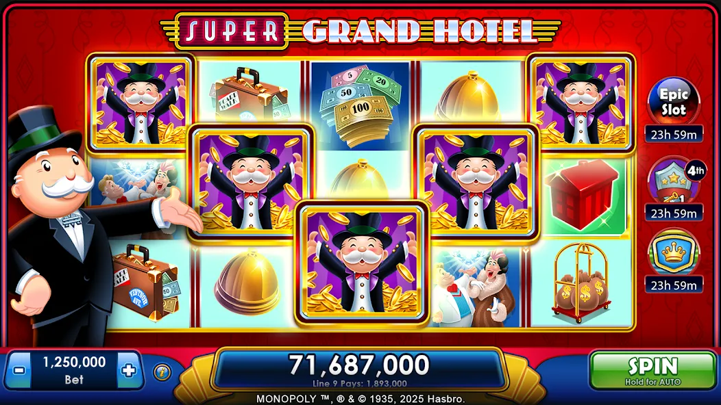 MONOPOLY Slots – 老虎机和赌场游戏 screenshot 2