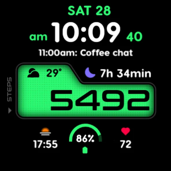 PRADO 73 Digital Watch Face screenshot 7