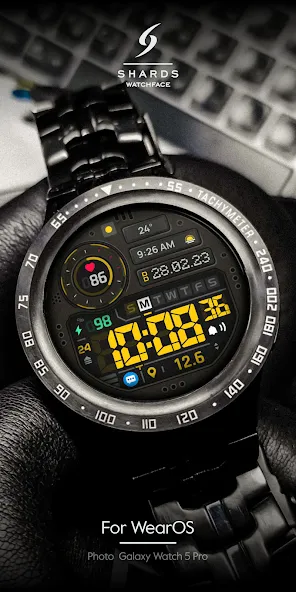 SH101 Watch Face, WearOS watch screenshot 5
