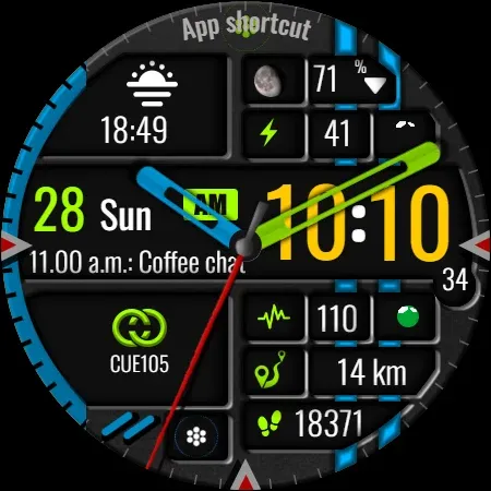 Digital Watch Face CUE105 screenshot 14