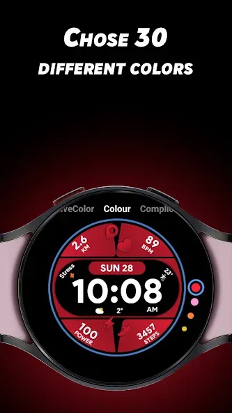 Colorful Info - Watch face screenshot 5