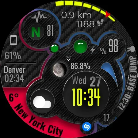 Digital Watch Face CUE104 screenshot 13