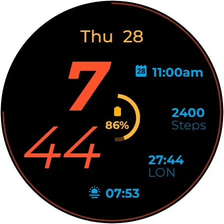 Swoop D Watch Face screenshot 9