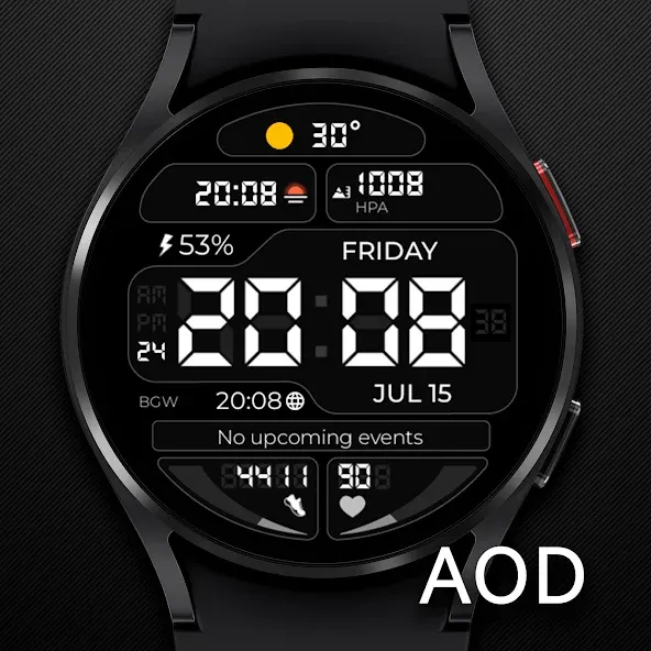 Chester Digilight watch face screenshot 7