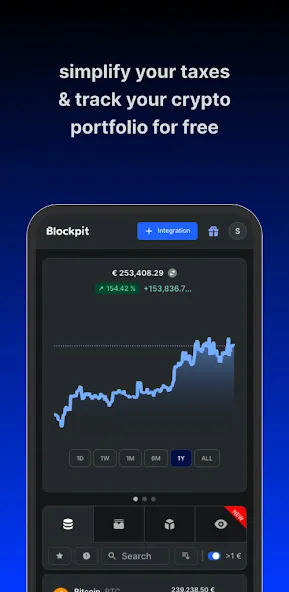 Blockpit: Crypto Tracker & Tax screenshot 1