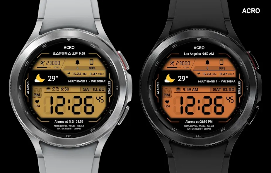ACRO Genix Digital watchface screenshot 3
