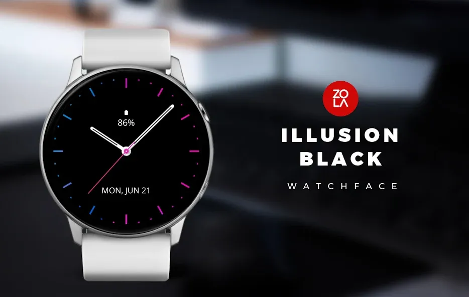 Illusion Black Watch Face screenshot 1
