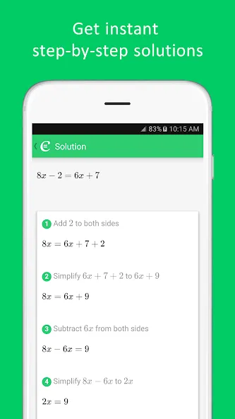 Cymath - Math Problem Solver screenshot 2
