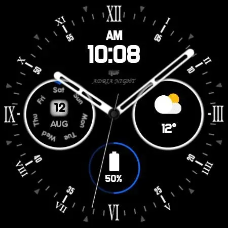 Adria Night - watch face screenshot 21