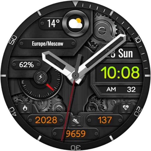 Hybrid NOMATO URX98 Watch face screenshot 20
