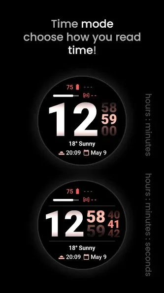 Streamlined Watch Face screenshot 2