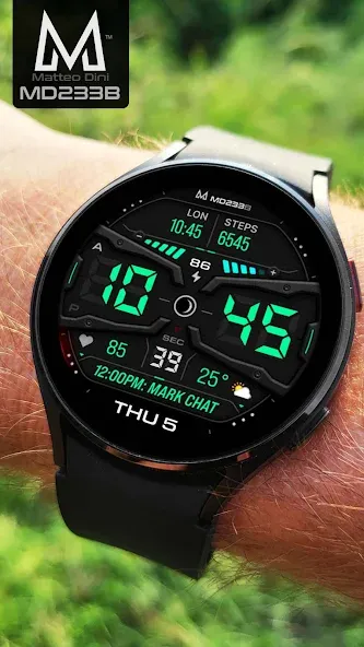 MD233B Digital watch face screenshot 5