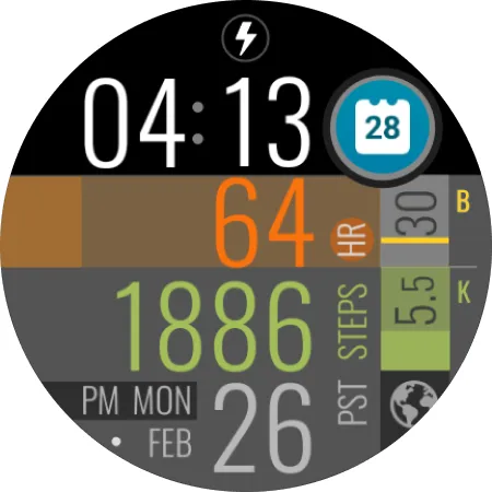 Easy Read Health Watch Face screenshot 10