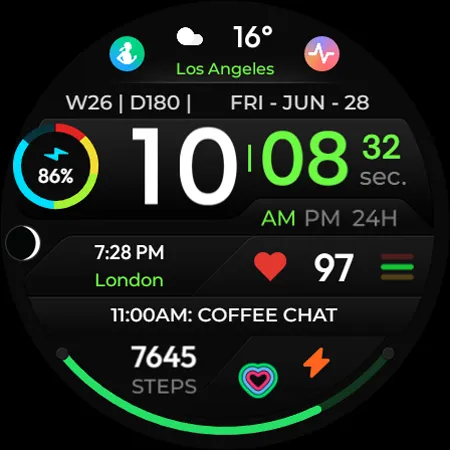 TVV Sport 4 Digital Watch Face screenshot 11