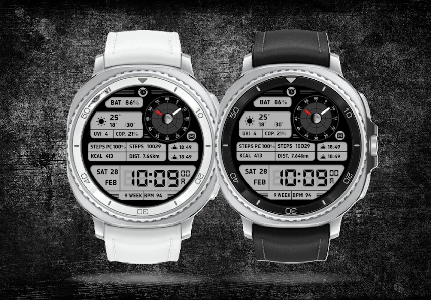 Retro Digital Watch Face screenshot 2