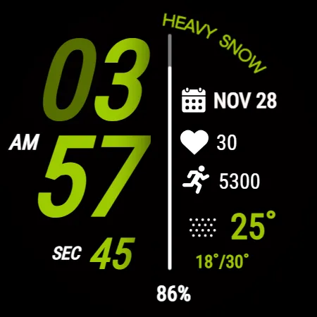 Sport Digital Edge WatchFace screenshot 17
