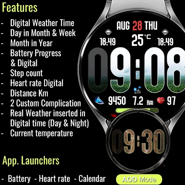 Animated Weather Digital Clock screenshot 7