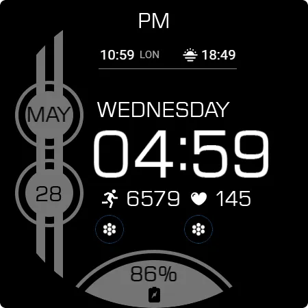 Key WF82 Digital Watch Face screenshot 25