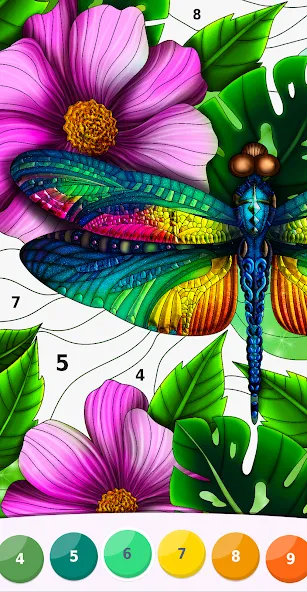 Relax: colorear por número screenshot 2