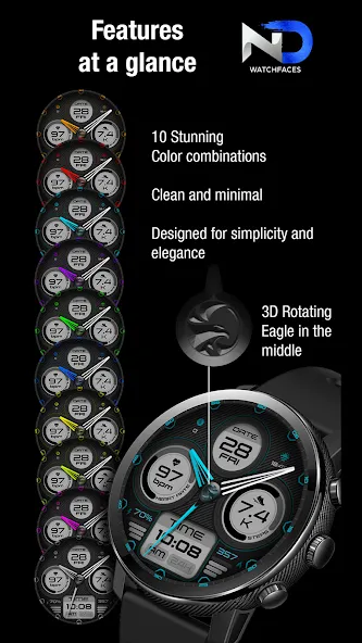 Hybrid Watchface — NDW071 screenshot 20