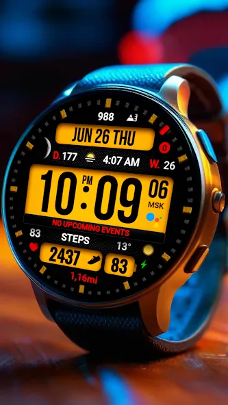 Dgt BigMod Informer Watch face screenshot 1