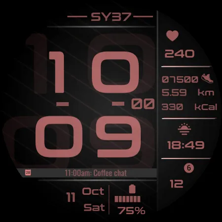 SY37 Watch Face for Wear OS screenshot 27
