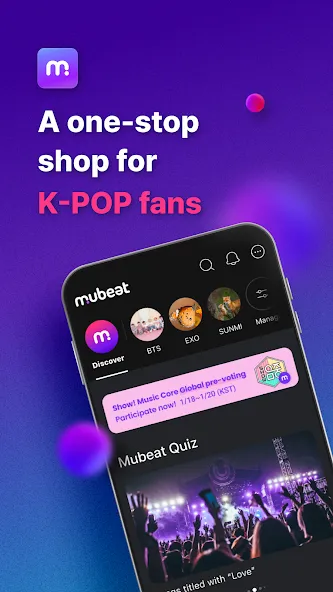Mubeat for kpop Lovers screenshot 1