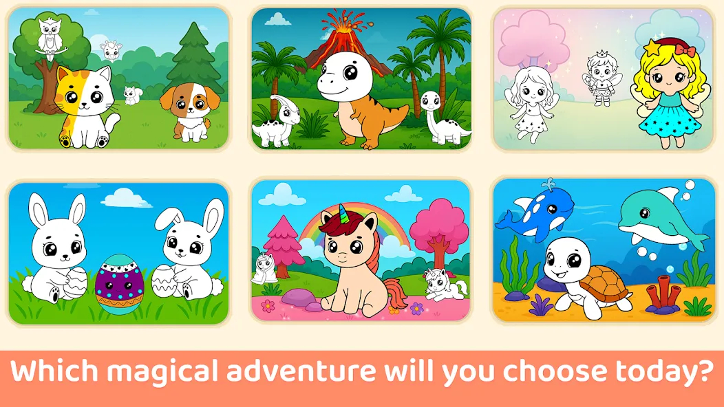 Coloring Kids Games: Draw Pets screenshot 3