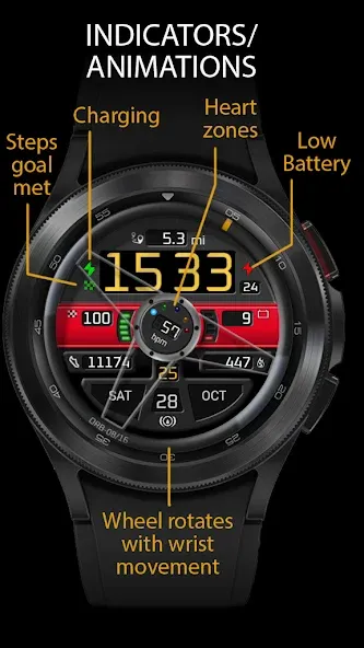 ORB-08 - The Driver WatchFace screenshot 3