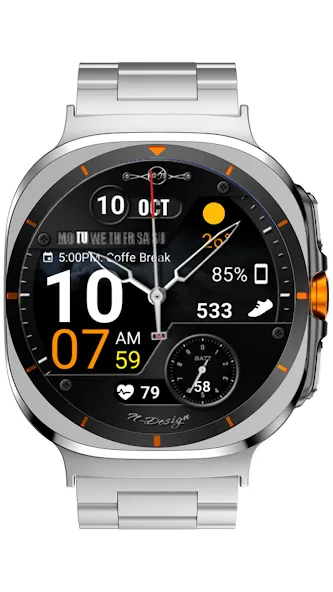 WearOS Hybird WatchFace NTV567 screenshot 10