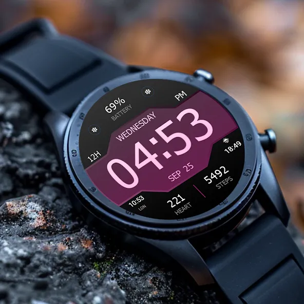 Key WF43 Digital Watch Face screenshot 1