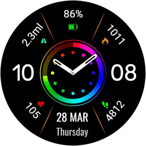 Minimal RATON URX77 Watch face screenshot 18