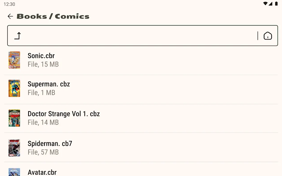 Comic Book Reader (cbz/cbr) screenshot 13