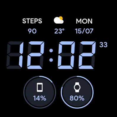 JHW Digital Bits 4: Watch face screenshot 7