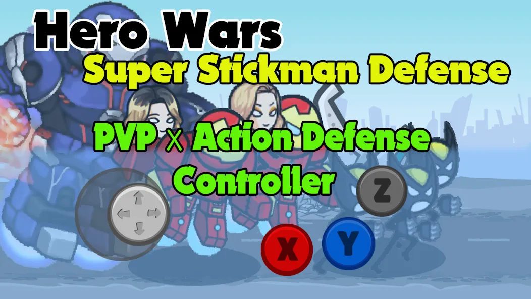 HERO WARS SuperStickmanDefense screenshot 1