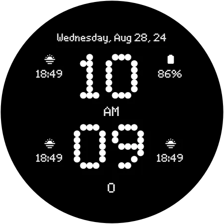 GRBL Nothing 2 Glyph Watchface screenshot 4