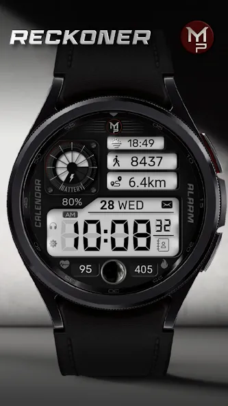 RECKONER - Digital watch face screenshot 1