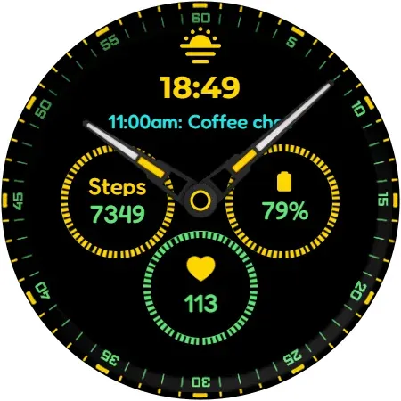 A4 Analog Watch Face screenshot 10